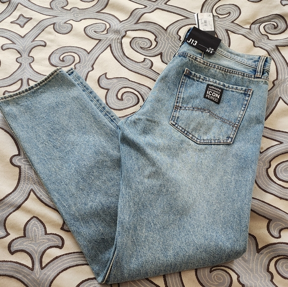 SOLD!!!¡ $120 Armani Exchange AX Men's Blue Jeans 34X34 Icon Casual Slim Fit - Picture 2 of 9